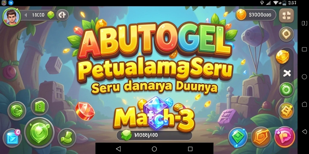 Screenshot gameplay ABUTOGEL dengan visual yang cerah dan menyenangkan.