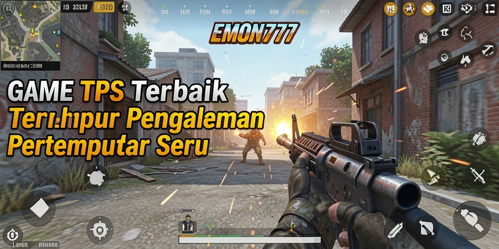 Screenshot menunjukkan aksi seru dalam permainan TPS EMON777.