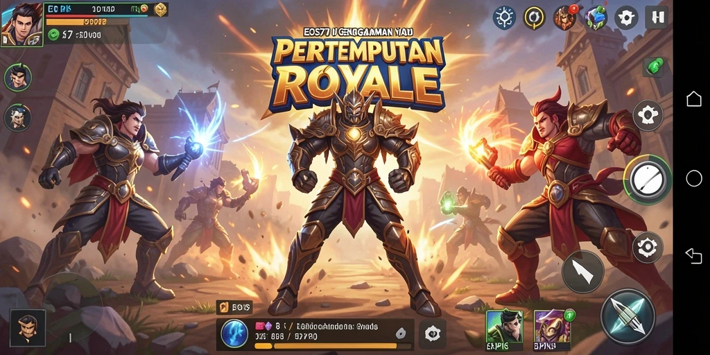 Gameplay seru dalam EOS77 dengan pertarungan Battle Royale.