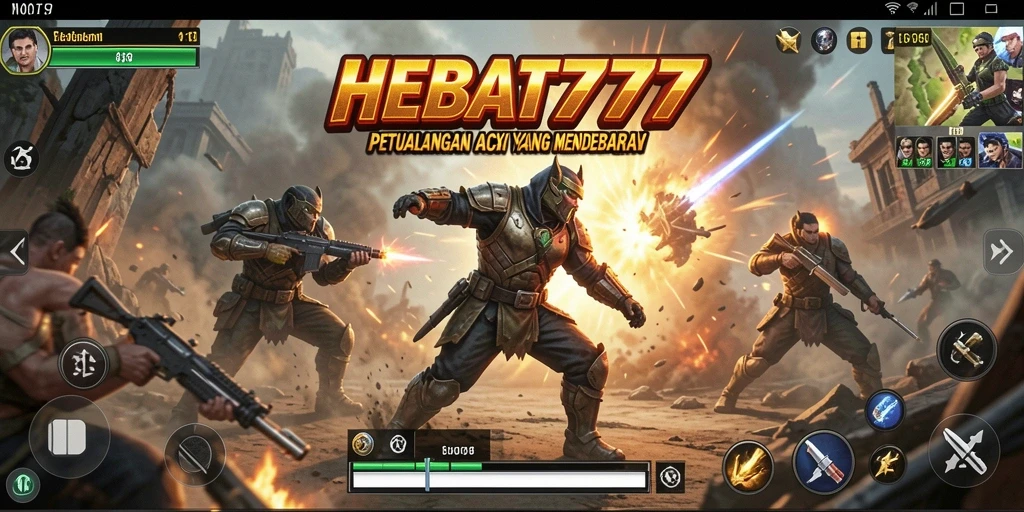 Tangkapan layar gameplay HEBAT777 yang menunjukkan aksi mendebarkan.