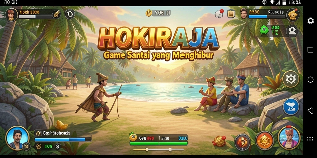 Screenshot dari gameplay HOKIRAJA yang menyenangkan dan penuh warna.