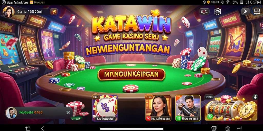 Tampilan gameplay KATAWIN yang menarik dan interaktif.