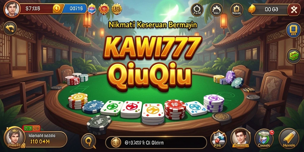 Tampilan gameplay seru di KAWI777 QiuQiu
