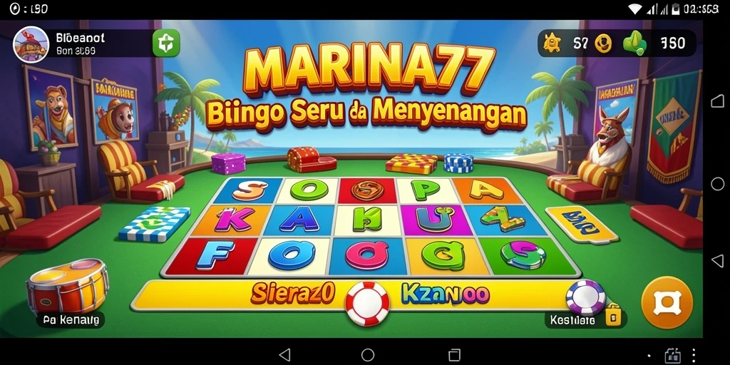 Tampilan mengasyikkan dari permainan Bingo di MARINA77.