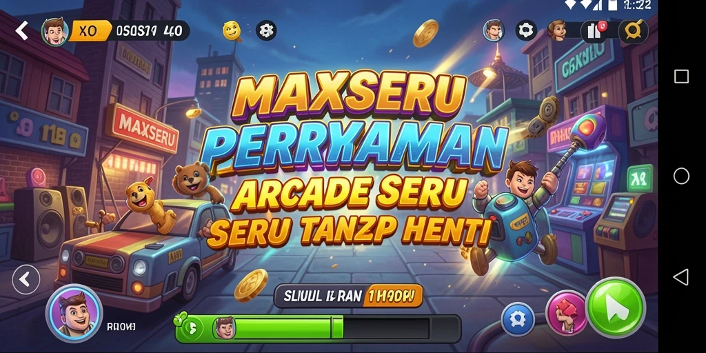 Tampilan gameplay seru dan menarik dari MAXSERU.