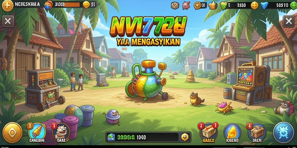 Tampilan gameplay NV77 yang menarik dan interaktif.