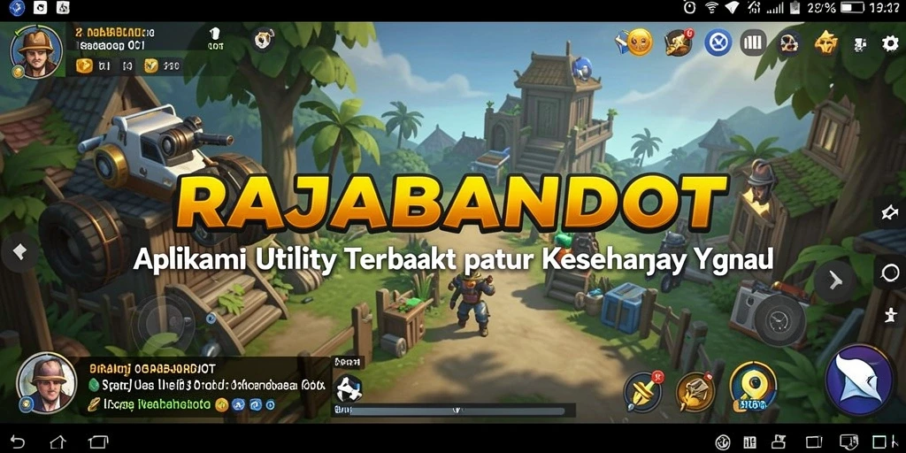 Tampilan utama RAJABANDOT yang intuitif dan menarik.