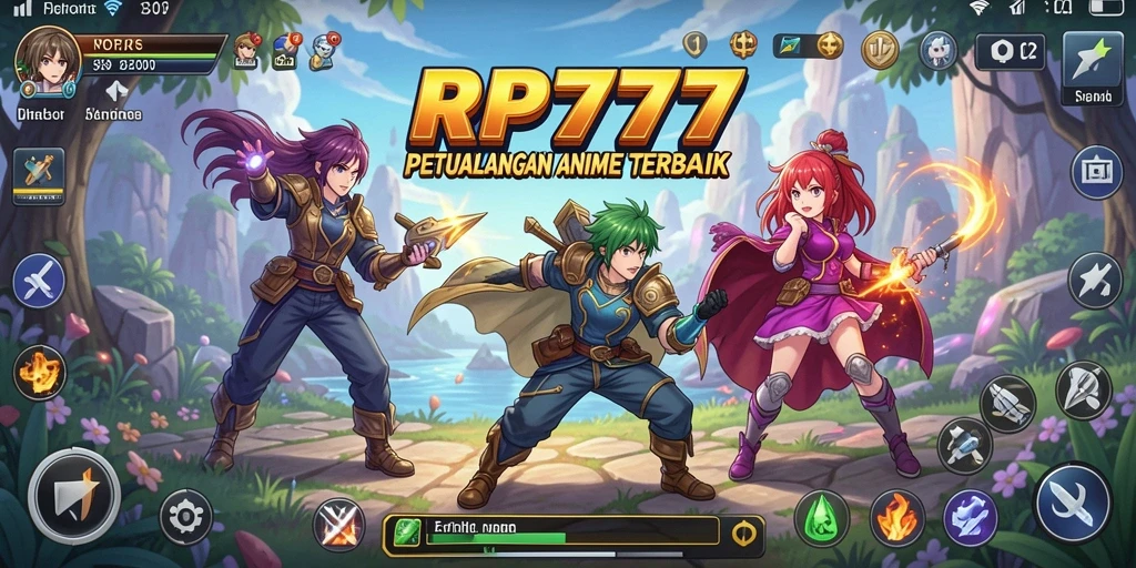 Screenshot menampilkan karakter Anime dalam aksi seru dan menarik.