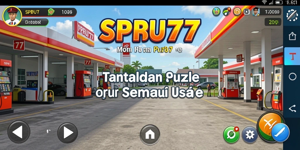 Screenshot gameplay SPBU77 menampilkan teka-teki menarik dan antarmuka yang intuitif.
