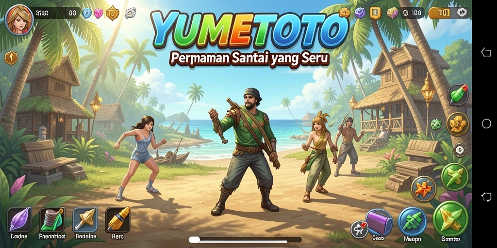 Screenshot YUMETOTO menampilkan keseruan gameplay yang menenangkan.